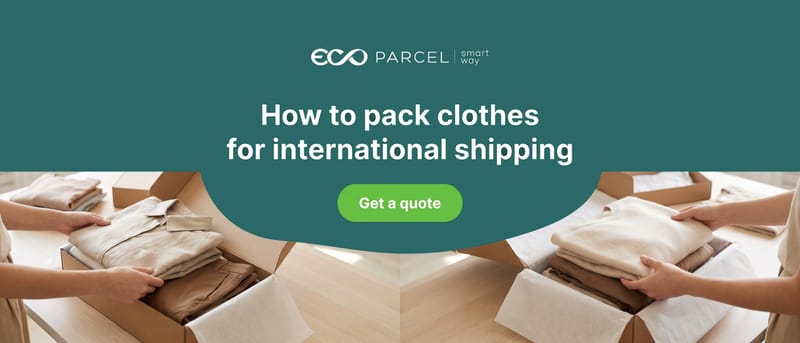 How to pack clothes for international shipping