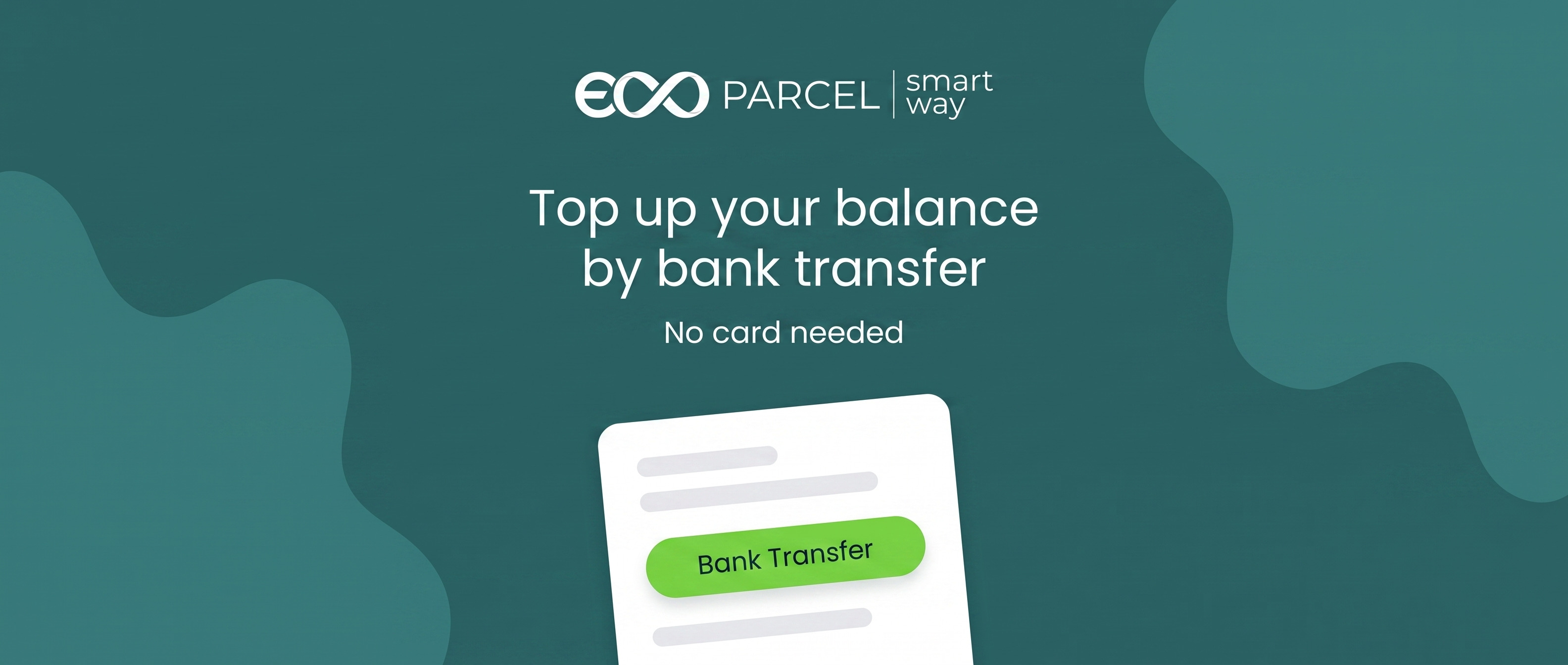 Top up your balance by bank transfer